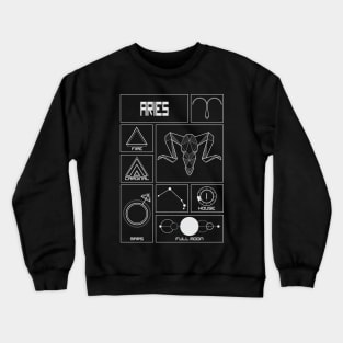 Aries Profile - Astrology Signs Crewneck Sweatshirt